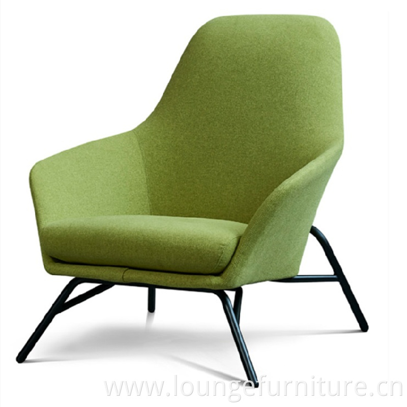 Denmark Design Light Luxury Backrest Petal Type Sofa Chair Office Living Lounge Chair